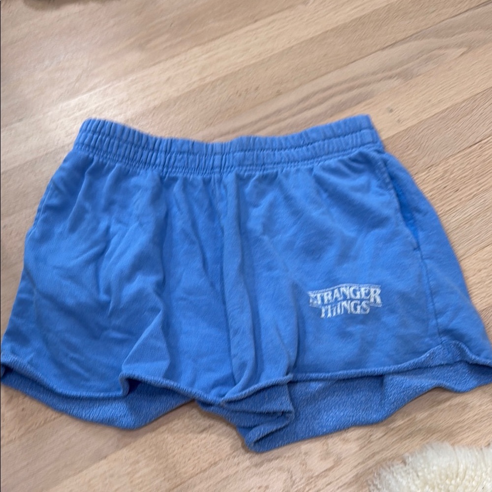 PacSun Blue Sweat Stranger Things Shorts